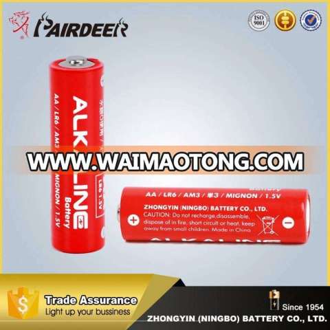 Top selling factory directly rocket lr6 alkaline aa battery