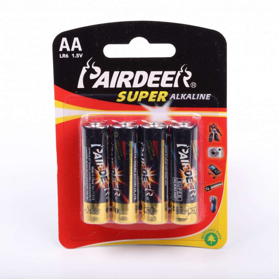 Pairdeer satisfying service mini 2900mAh no.5 1.5v aa battery